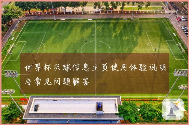 世界杯买球信息主页使用体验说明与常见问题解答